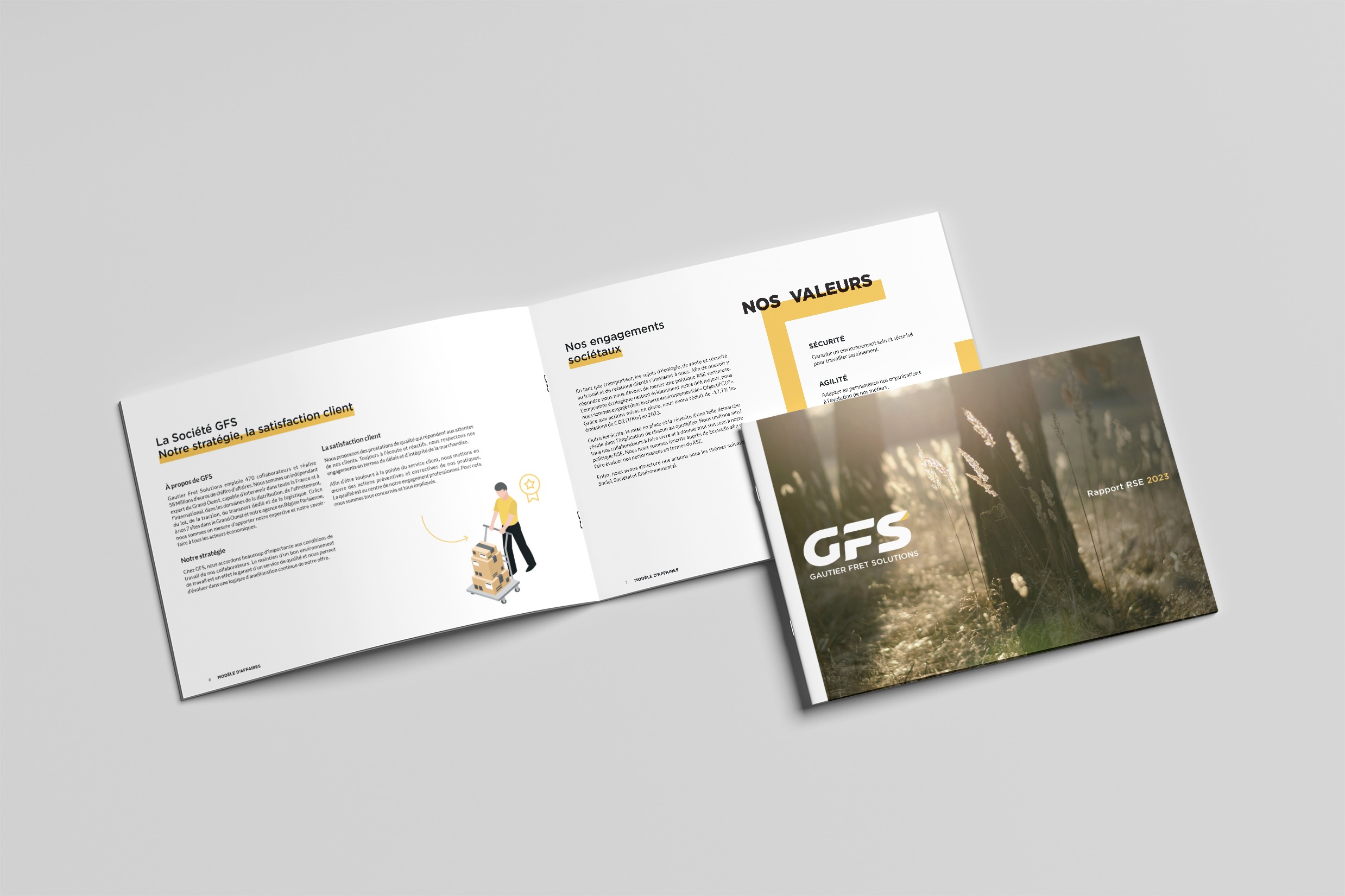 Identité visuelle créée par Takesbox, agence de communication Nantes