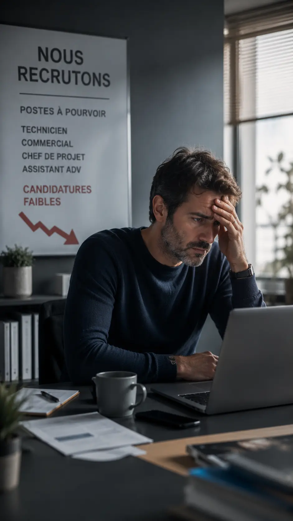 Entreprise cherchant à recruter mais peinant à attirer des candidats qualifiés.